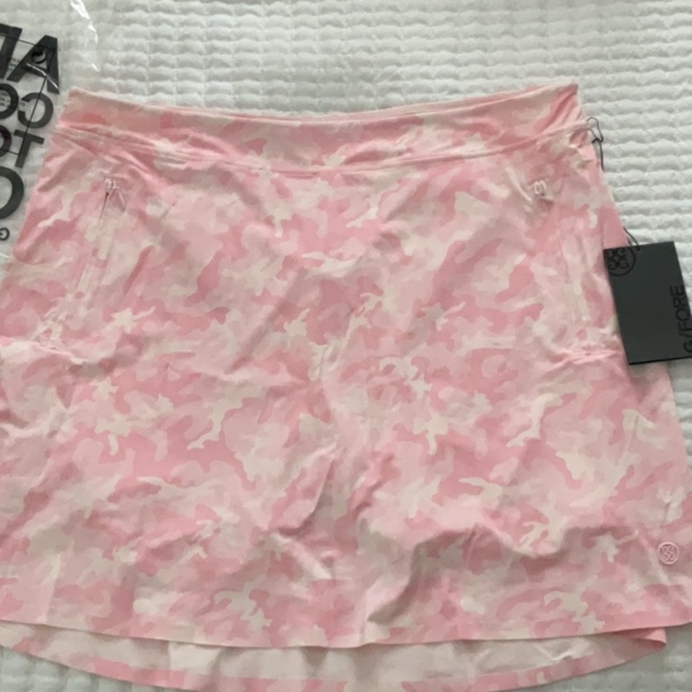NWT G/FORE Pink Camouflage Cooling A Line Golf Shirt Size L camo